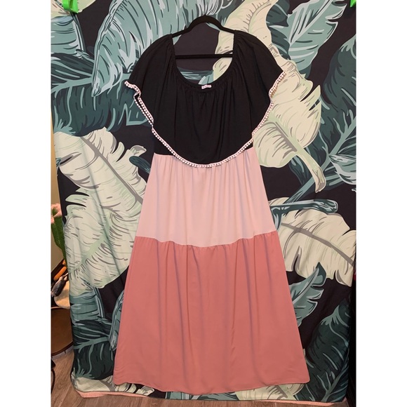 Egy California Women’s Plus Size Boho Bohemian Multi-Color Maxi Dress Size 3XL - Picture 2 of 10